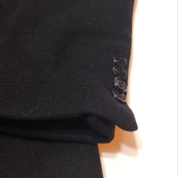 Hammer Anvil Los Angeles Black Wool Blend Over Coat - Picture 16 of 16